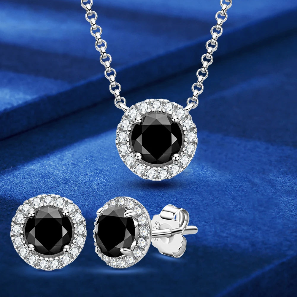 ROBUKF Luxury Moissanite Jewelry Set: Elegant 925 Sterling Silver
