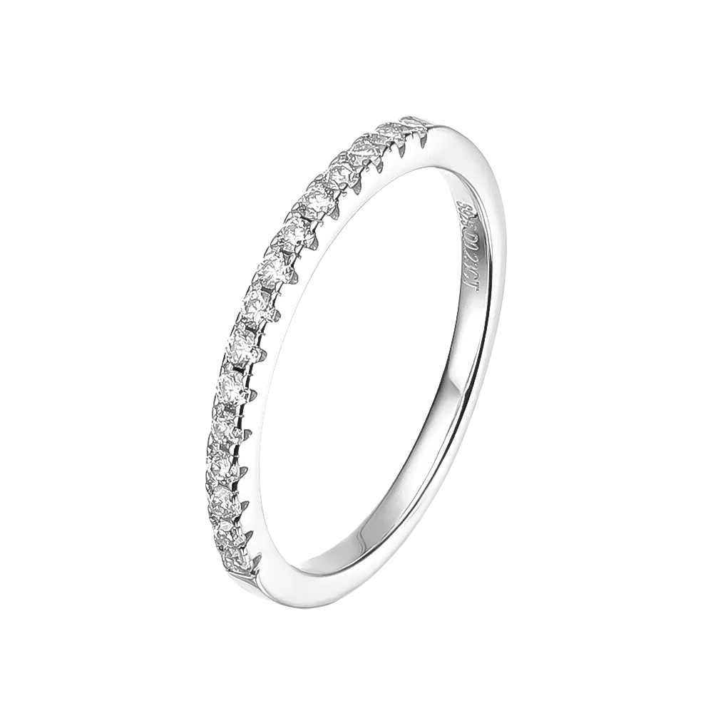 Moissanite Rings S925 Sterling Silver 18K Gold Finish